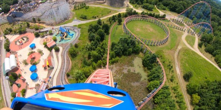 POV Video of Superman: Ride of Steel!